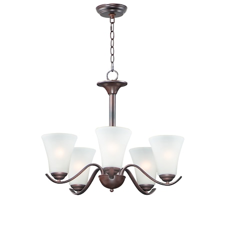 Maxim Lighting Vital 5-Light 23" Wide Oil Rubbed Bronze Chandelier 12075FTOI